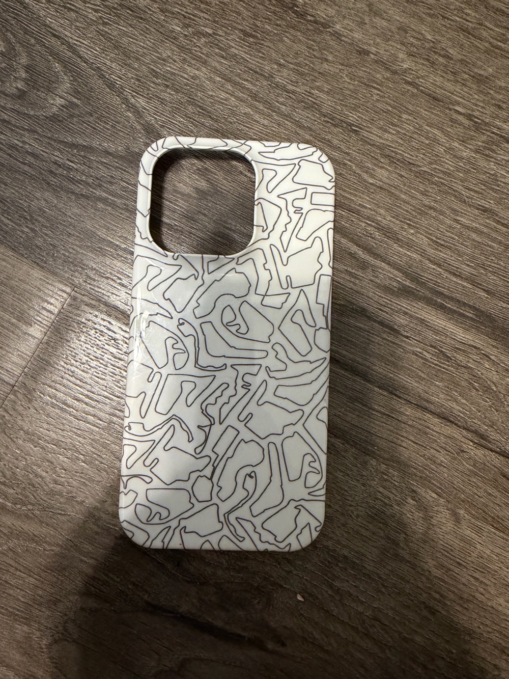 F1 Track Outline iPhone 15 Pro Snap Case